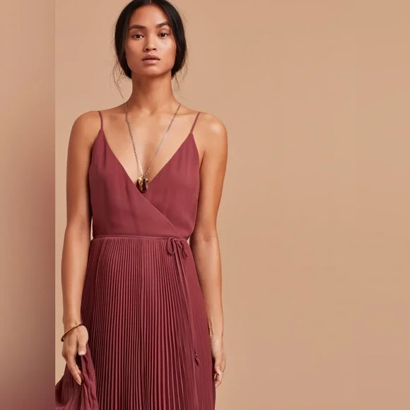 SOLD x Aritzia Wilfred Beaune Dress - Apple Butter - Size Small - Picture 2 of 4